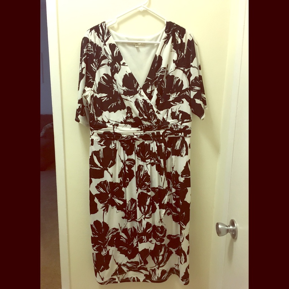 Faux wrap dress